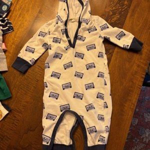 Monica & Andy Cassette Tape Organic Cotton Romper